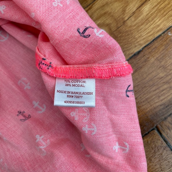 SO perfect shirt Crop Top Anchors Sail  Hot pink Juniors Size L - Picture 4 of 6